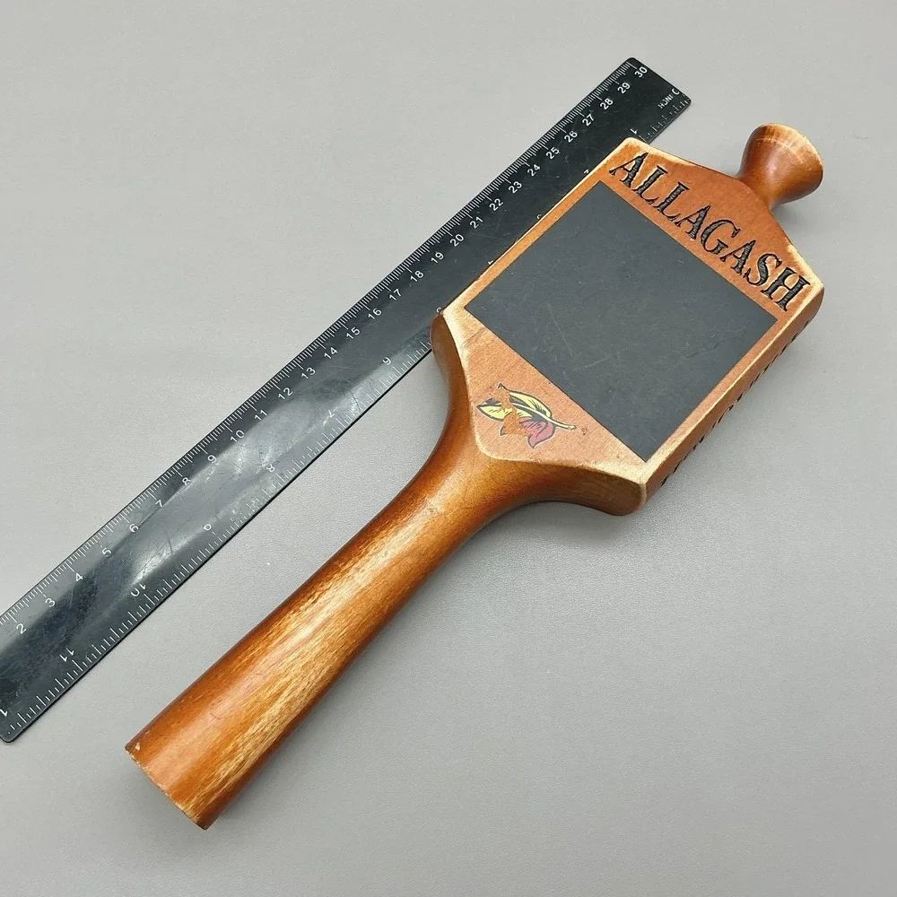 Allagash Beer Tap Handle Wood Chalkboard Bar Tap Pull Brown Brewery Decor